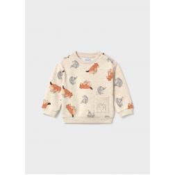Sweat motif d'animaux et poche