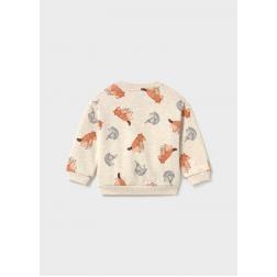 Sweat motif d'animaux et poche