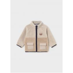 Sweat zipp&eacute; en imitation mouton 