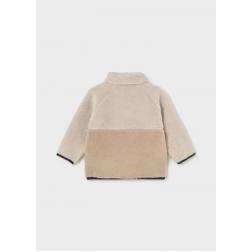 Sweat zipp&eacute; en imitation mouton 