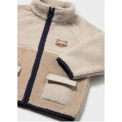 Sweat zipp&eacute; en imitation mouton 