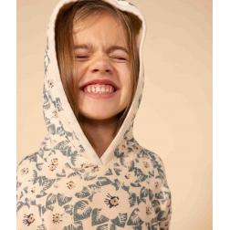 Sweatshirt à capuche en molleton enfant fille