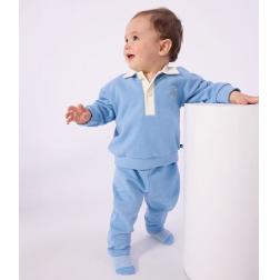 Sweatshirt en coton brod&eacute; mouette et motif au dos 