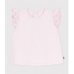 Tee-shirt en coton &agrave; manches courtes, uni 