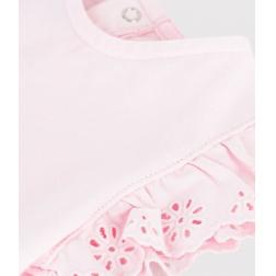 Tee-shirt en coton &agrave; manches courtes, uni 