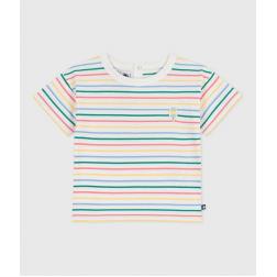 Tee-shirt en coton manches courtes, ray&eacute; 