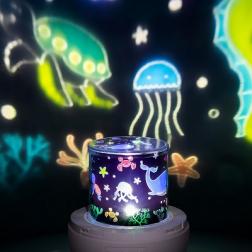 Veilleuse avec musique et projections lumineuses