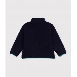 Veste en sherpa unie colorblock 